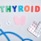 Thyroid Awareness Month graphic with thyroid illustration and calendar