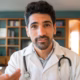 Doctor providing in-home medical care and house call services