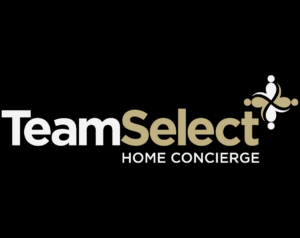 TeamSelect Home Concierge logo representing premium at-home healthcare services in partnership with Desert Mobile Medical.
