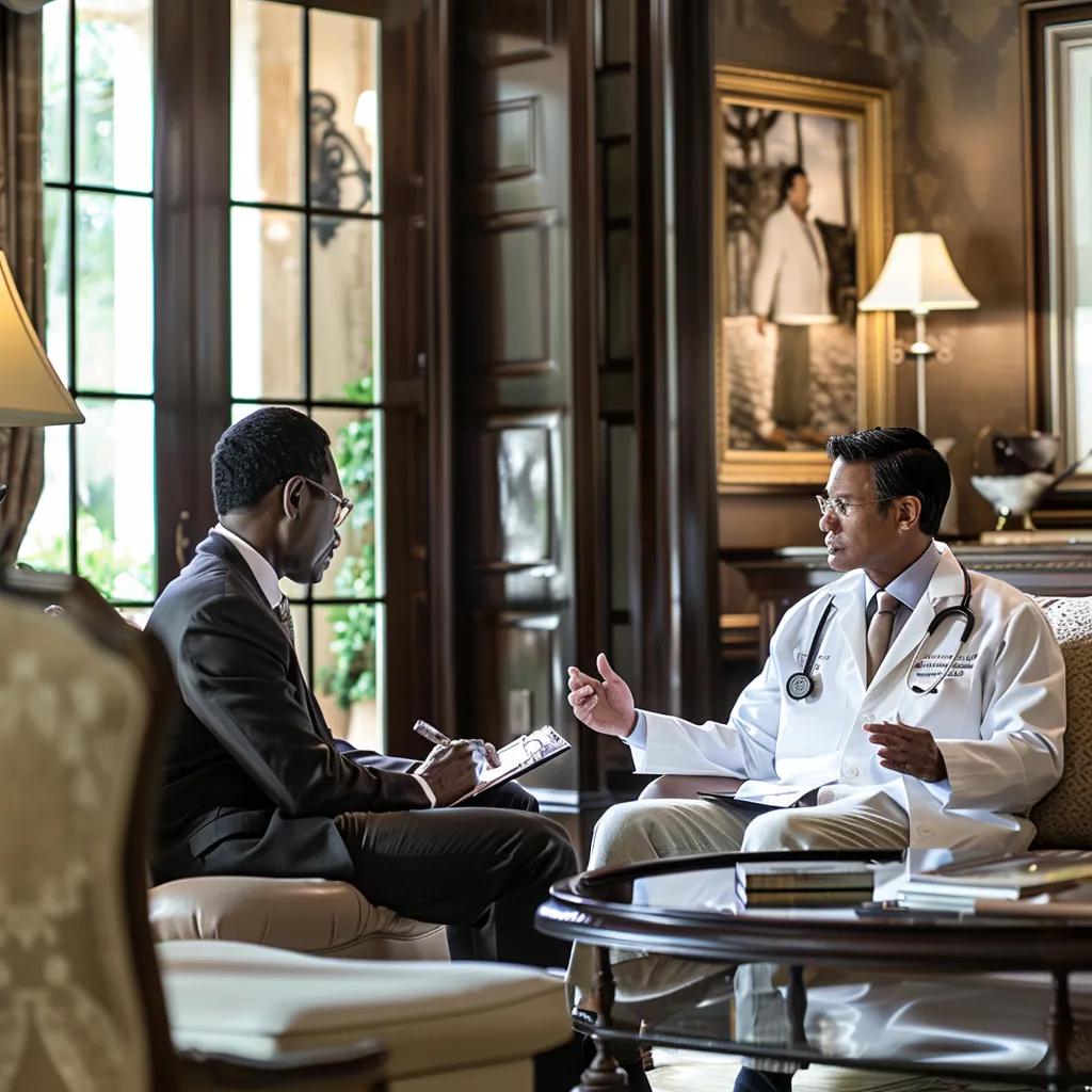 20260224-210913-da7acfbec5a78e75-90a1427c-5872-45bc-8620-3df8eb57af30.webp - Desert Mobile Medical | Concierge Physicians Concierge medicine service with a healthcare provider and patient in a luxurious home environment