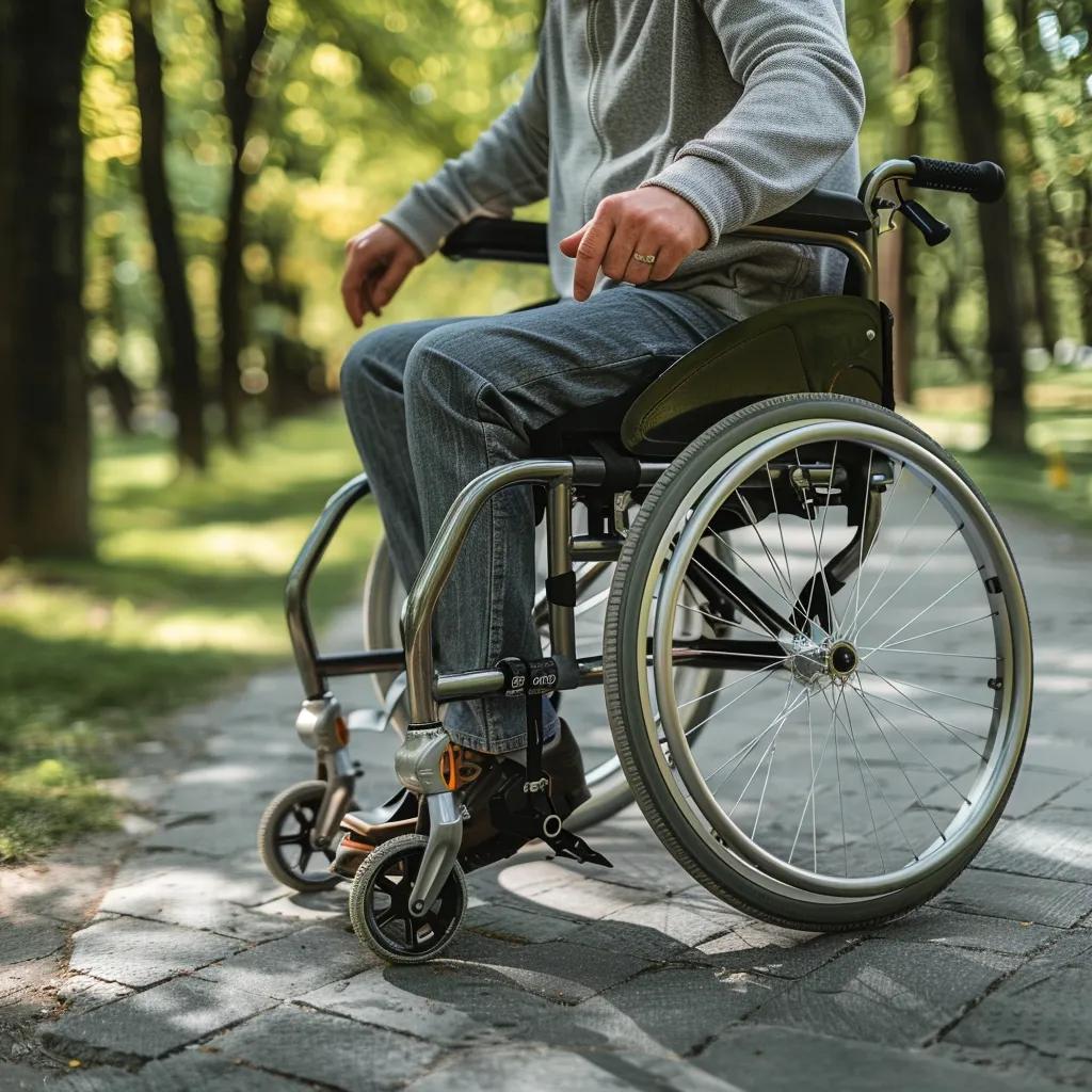 20260224-211012-e0f114bad7e0cce3-0b773ace-bf8a-44d7-8fb3-dd29071ccf2a.webp - Desert Mobile Medical | Concierge Physicians A person enjoying a day in the park using a premium wheelchair, showcasing comfort and independence