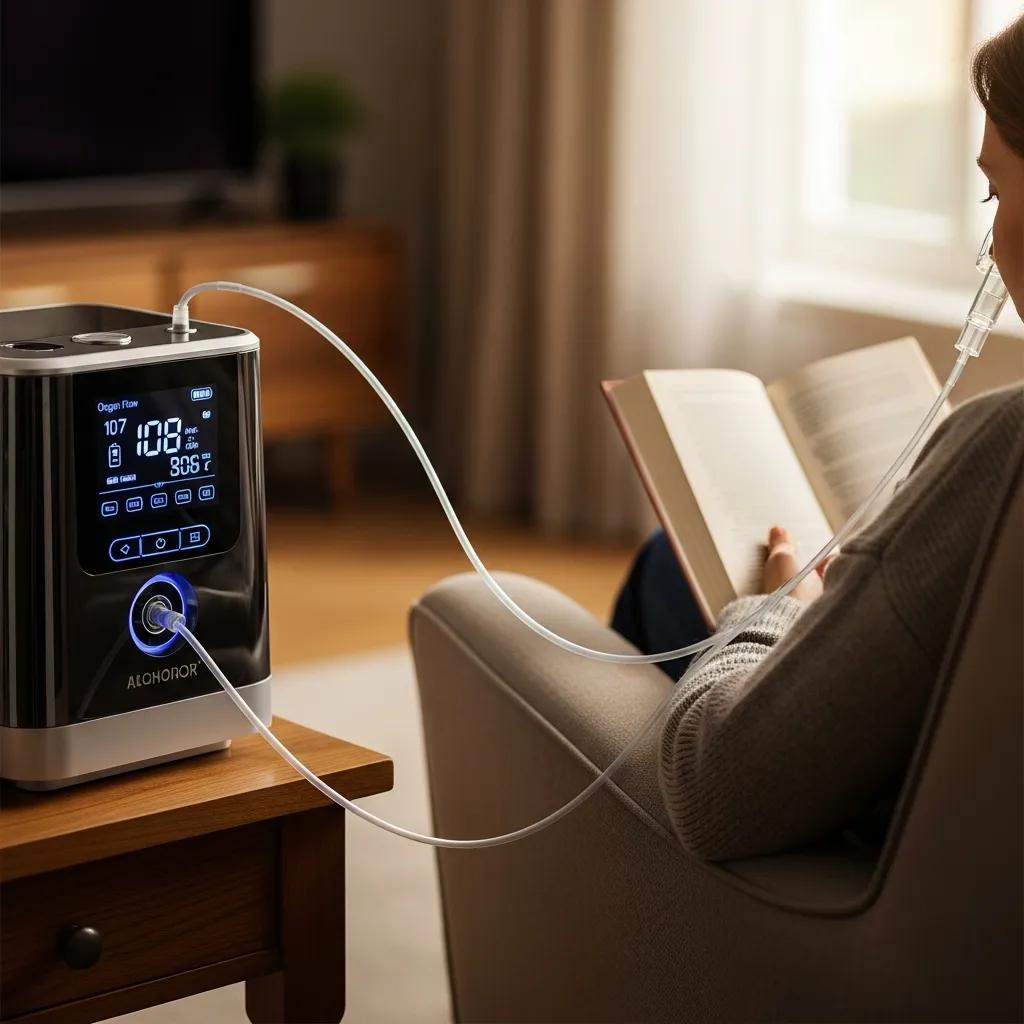 a-high-end-oxygen-concentrator-in-a-home-setting-illustrating-its-user-friendly-features-and-portability-15b975f0-77d1-4646-acaa-03579f07695a.webp - Desert Mobile Medical | Concierge Physicians A high-end oxygen concentrator in a home setting, illustrating its user-friendly features and portability
