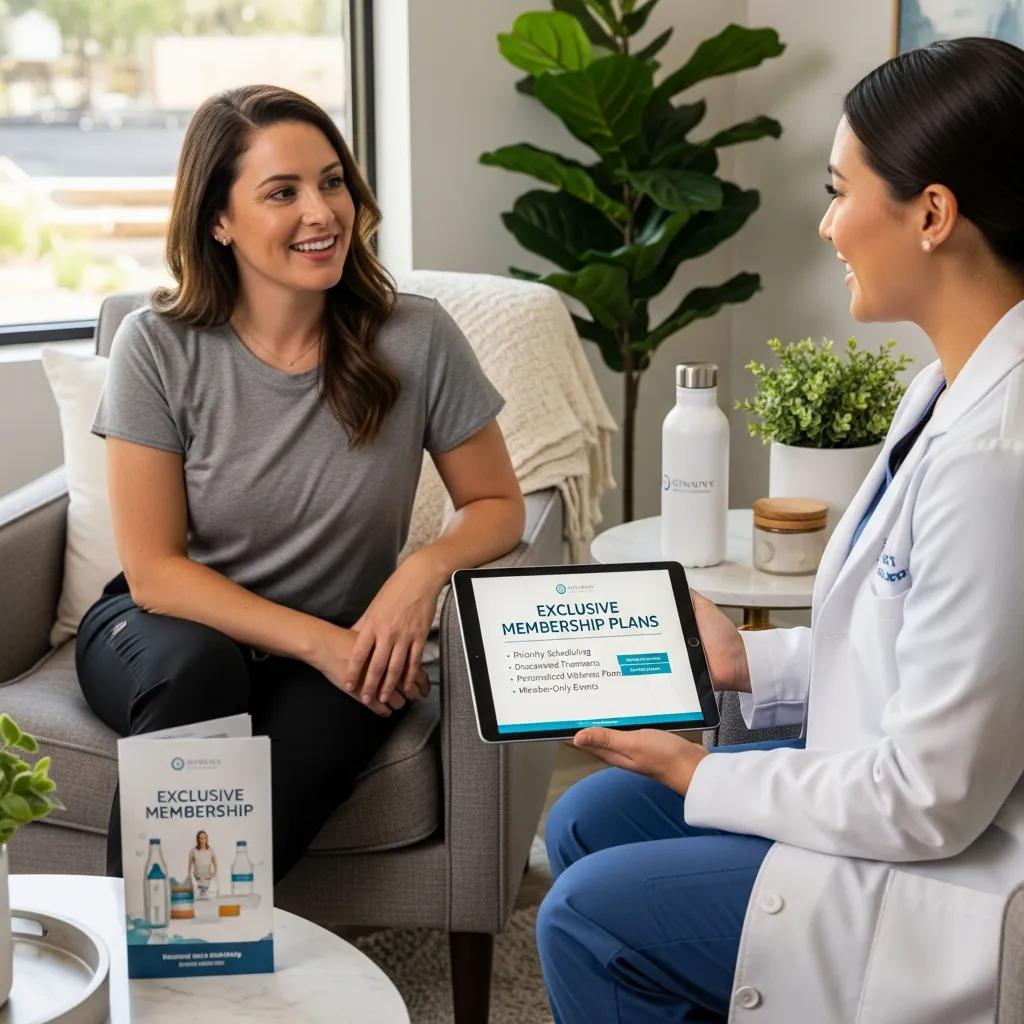 client-discussing-wellness-goals-with-a-healthcare-professional-about-exclusive-membership-plans-for-mobile-iv-therapy-14d2721e-6349-412a-ab02-0740fa186fd7.webp - Desert Mobile Medical | Concierge Physicians Client discussing wellness goals with a healthcare professional about exclusive membership plans for mobile IV therapy