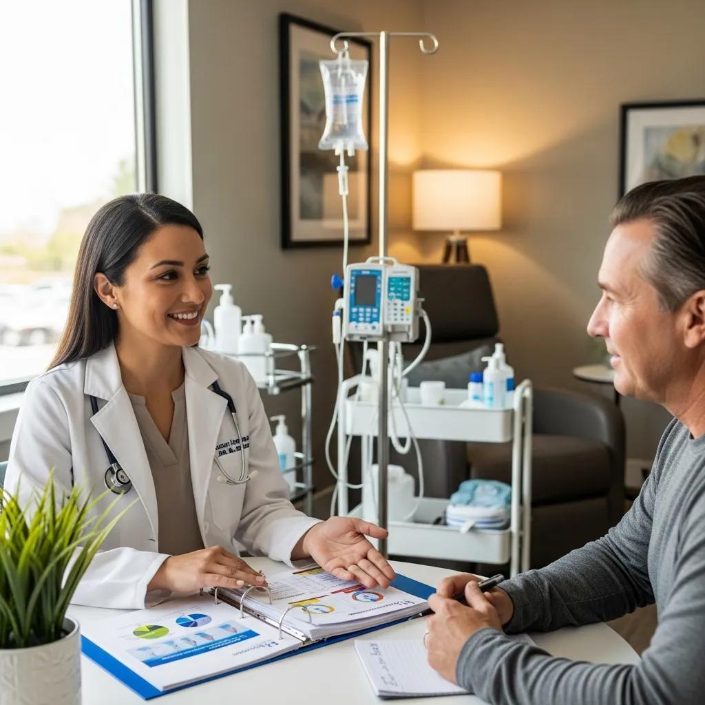 healthcare-professional-discussing-personalized-hydration-treatment-with-a-patient-e9474953-fbb7-4592-843c-d73801bba45cwebp - Desert Mobile Medical | Concierge Physicians Healthcare professional discussing personalized hydration treatment with a patient