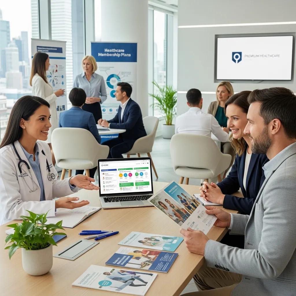 healthcare-professionals-discussing-membership-plans-with-patients-f8e0f8c6-0085-41fb-bb53-00d517254490jpg - Desert Mobile Medical | Concierge Physicians Healthcare professionals discussing membership plans with patients