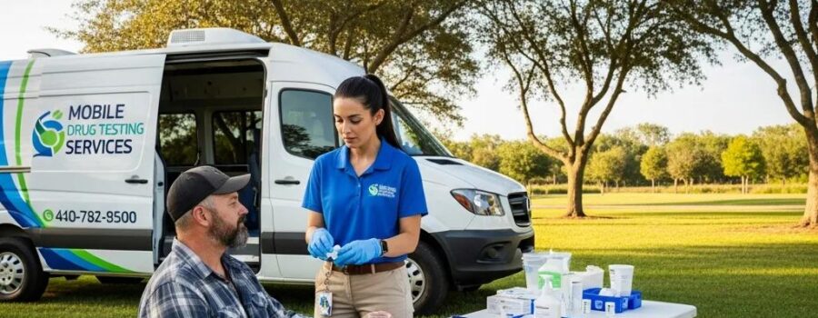 Mobile drug testing service in Phoenix with healthcare professional and commercial driver