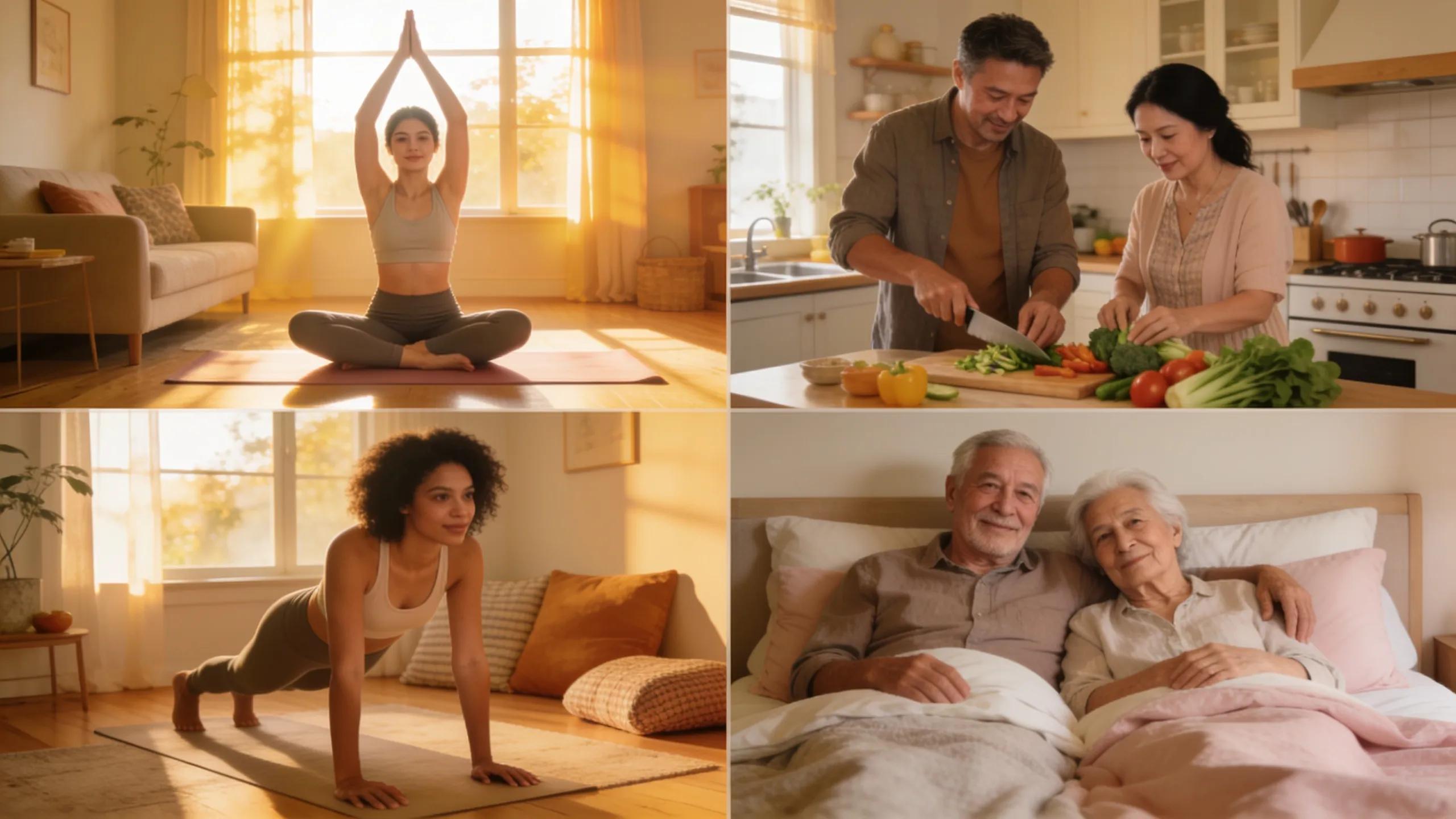 Healthy lifestyle choices and Thymosin Alpha-1 therapy supporting immune resilience and overall wellbeing.