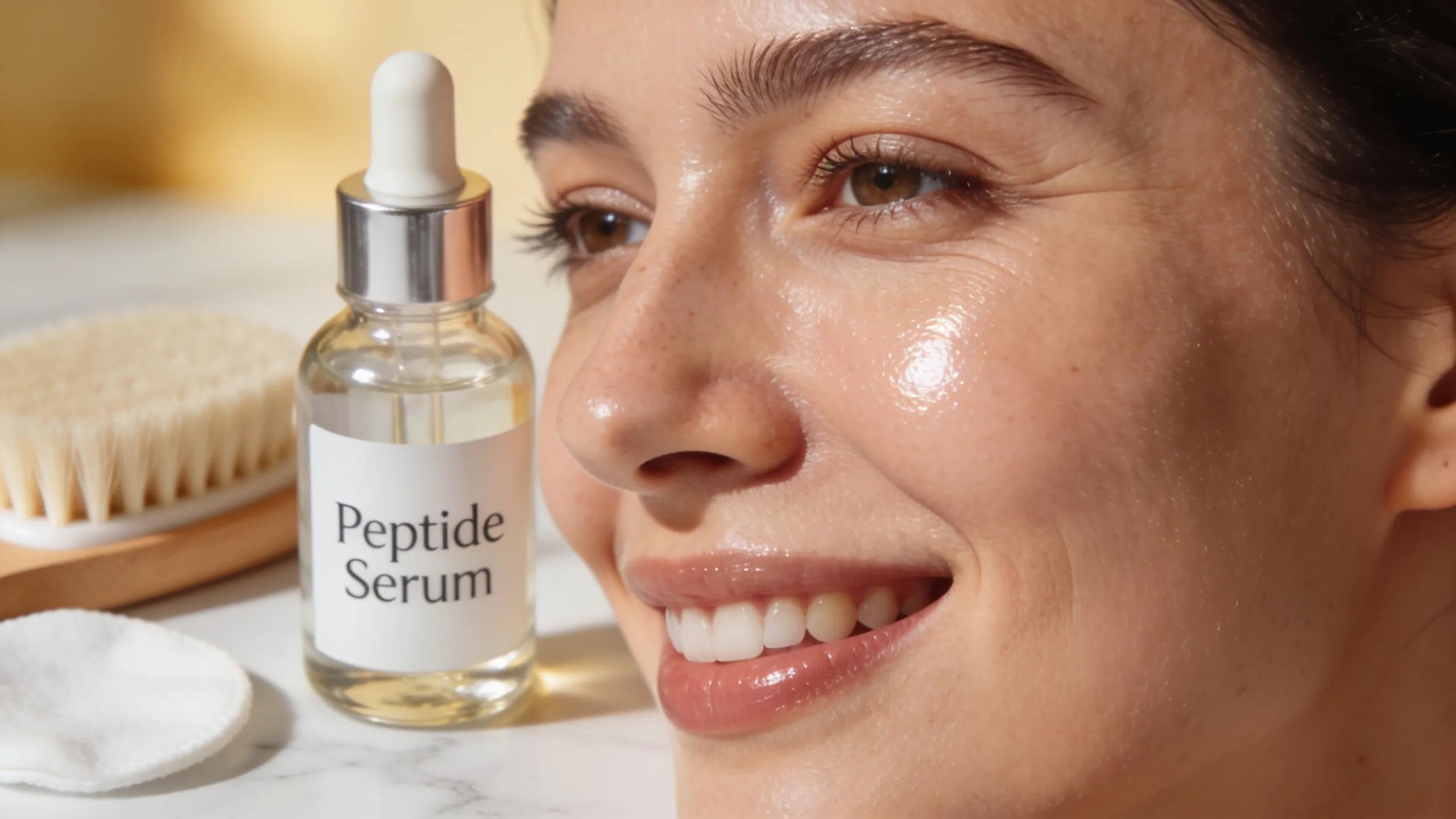 Radiant skin post-injection showcasing the benefits of injectable peptide therapy