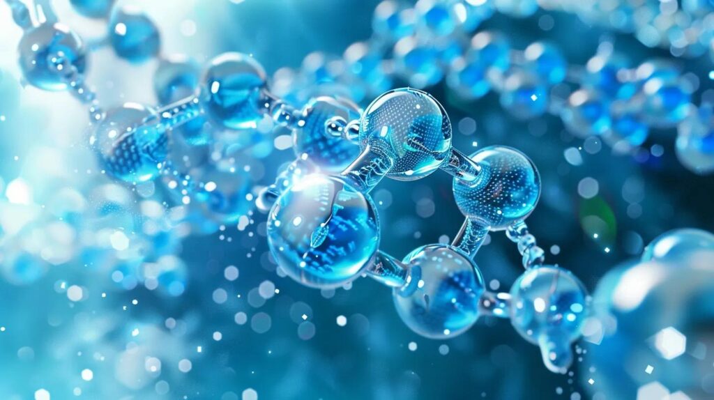 BPC-157 peptide molecule structure illustrating healing and recovery benefits.
